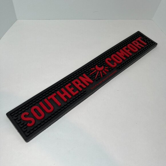 Southern Comfort Rubber Bar Spill Mat Beer Tap Drain Coaster Mancave 20.25x3.25" - Picture 1 of 4